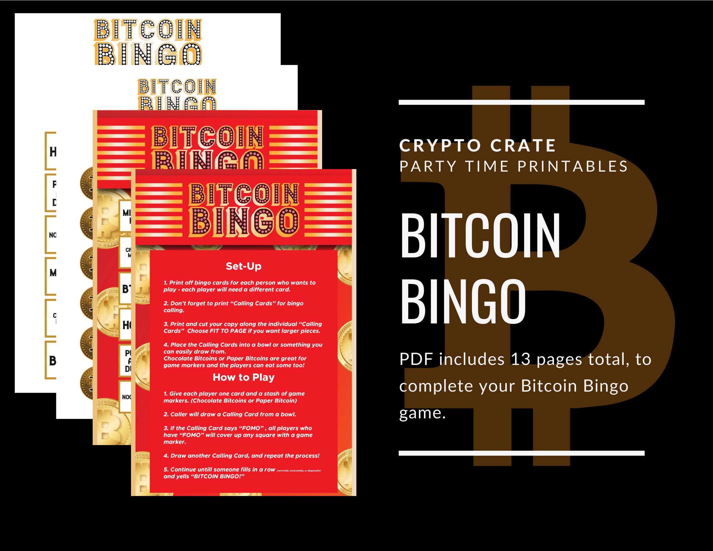 Bitcoin Bingo Downloadable and Printable for Bitcoin Party - Etsy