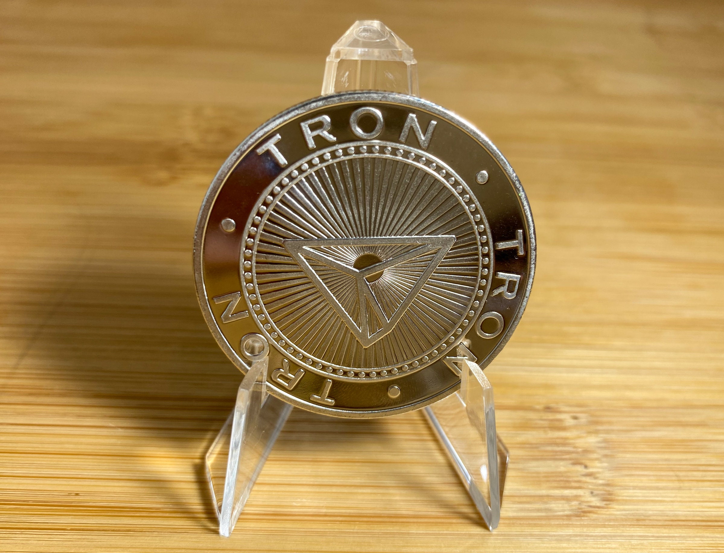 TRON COIN, TRX Coin, Tron Coin, Cryptocurrency Commemorative Collectors  Coin - Hierro con chapado en oro / plata - Etsy México