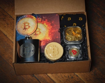 Crypto Crate, Bitcoin Office After Hours - Crypto Gift Box -Curated Bitcoin Gift Box with Card