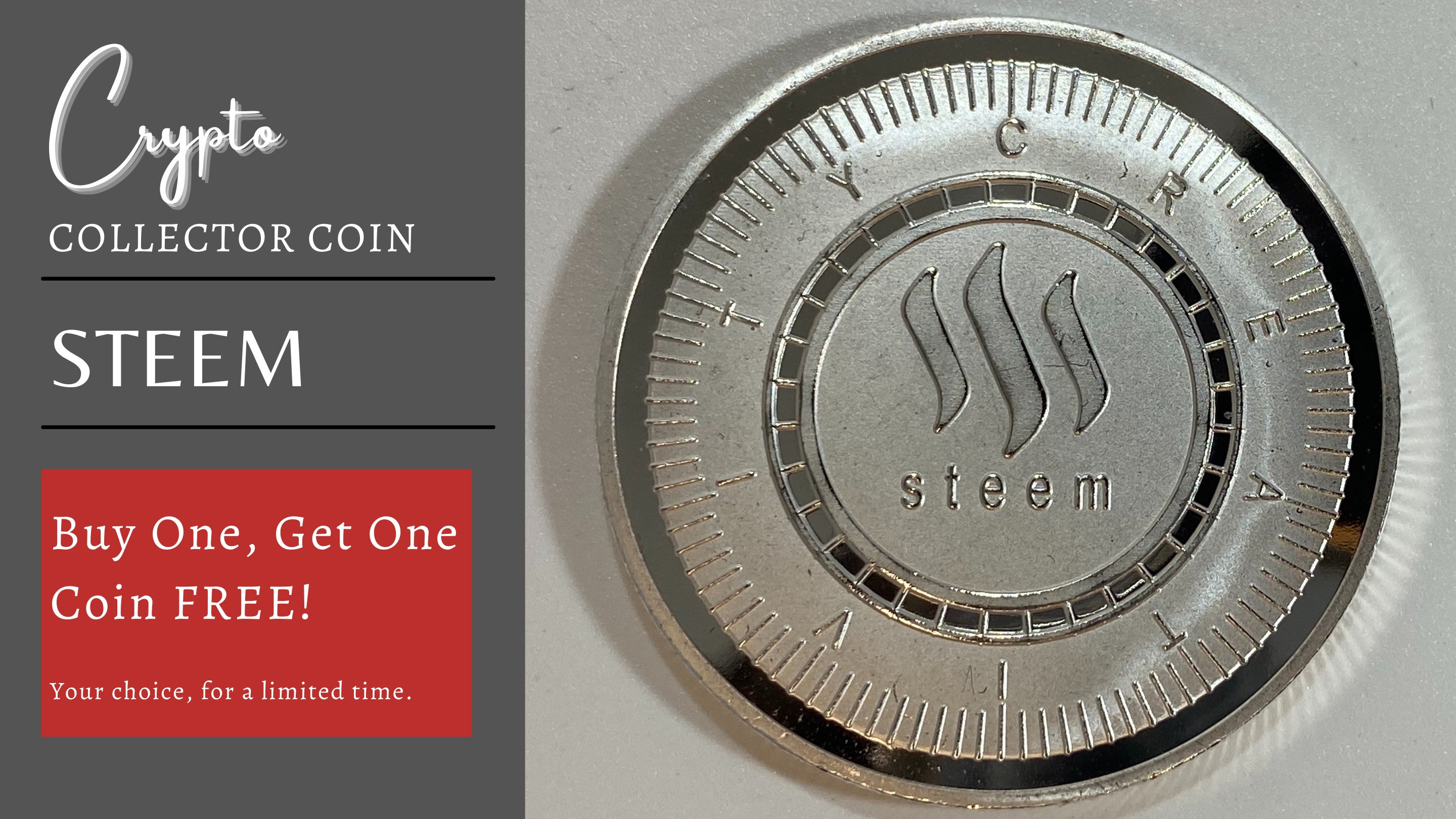 STEEM Coin, Cryptocurrency Commemorative Collectors Coin - Iron With  Gold/silver Plating - Etsy