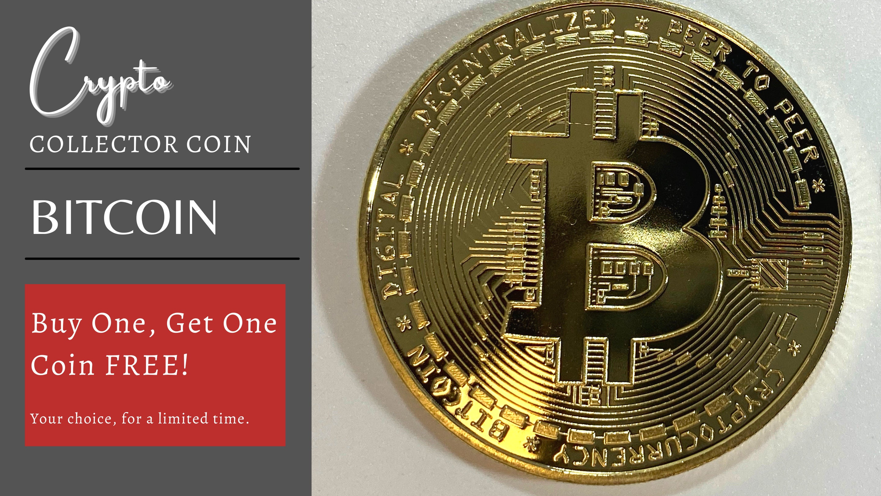 Crypto Enthusiast Gifts Bitcoin Commemorative Coins - Gold Plated Collector  Tokens (2-Pack) For BTC Fans Crypto Gift Coins