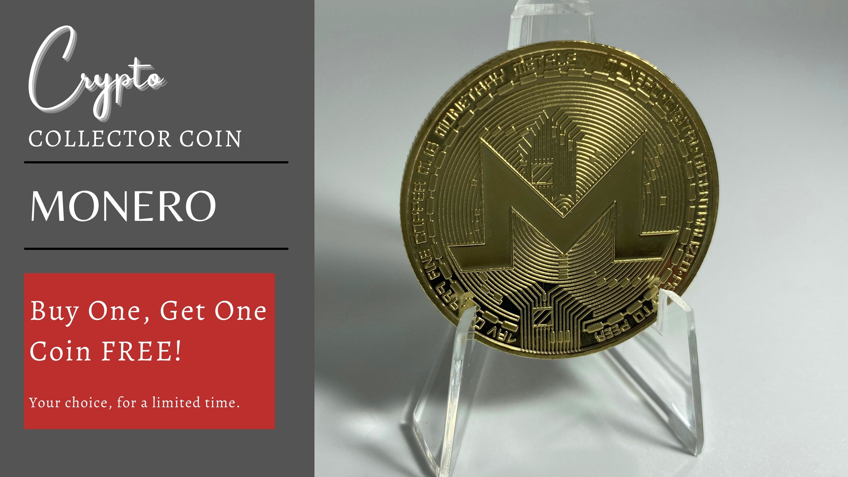 MONERO COIN, Monero Coin, Cryptocurrency Commemorative Collectors Coin -  Iron With Gold/silver Plating - Etsy