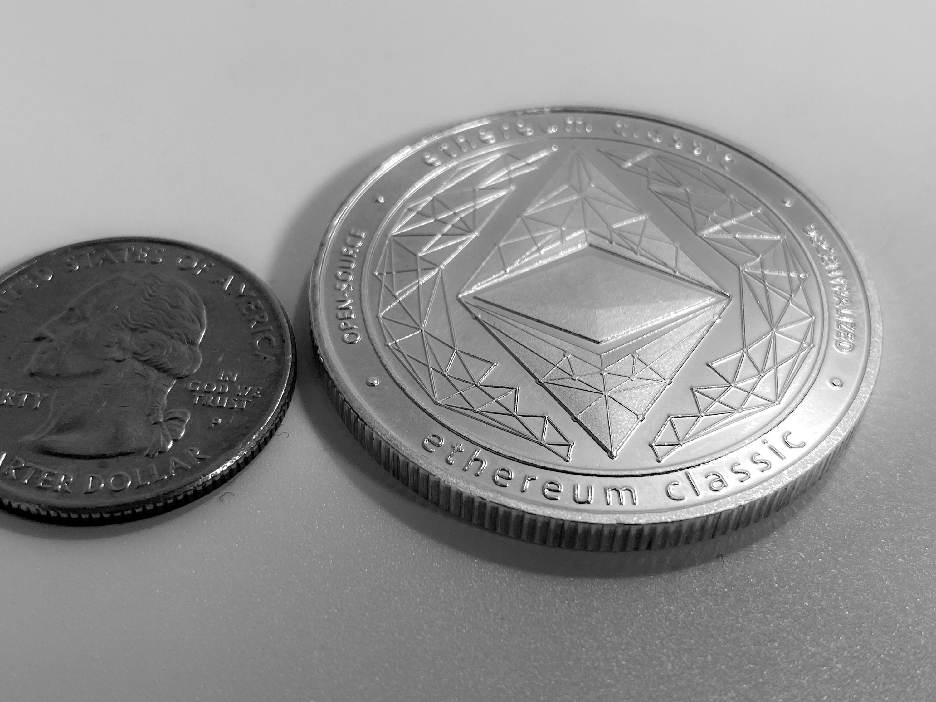 Buy ETHEREUM CLASSIC Coin, ETC Coin, Cryptocurrency Commemorative  Collectors Coin - Iron With Gold/silver Plating Online in India - Etsy