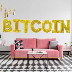 Cumpleaños de Bitcoin, Gran globo de oro de Bitcoin, Fiesta de Bitcoin, Regalo de Bitcoin, Decoración de Bitcoin, Cultura criptográfica, Moneda de Bitcoin, Letras de oro
