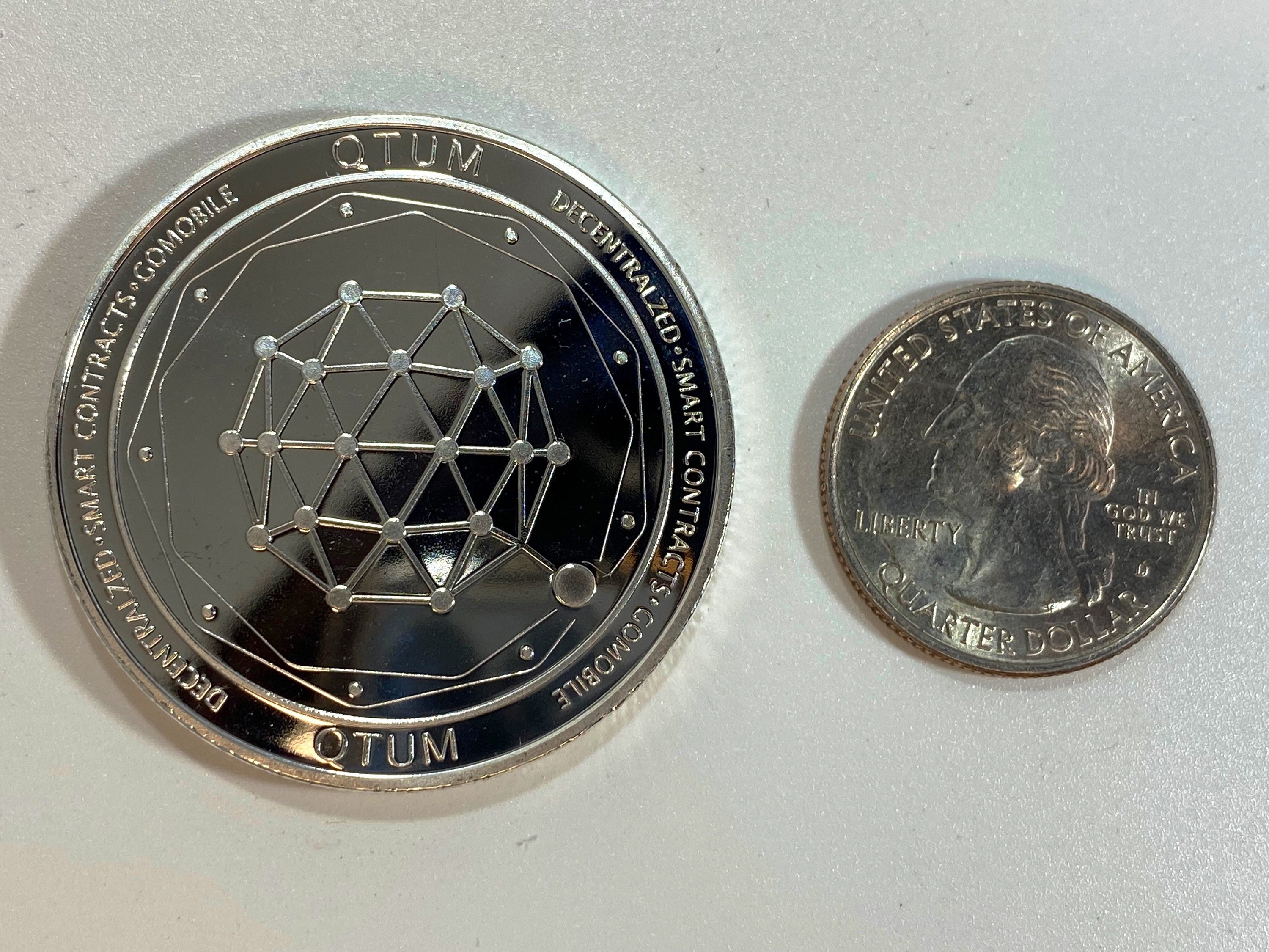 QUANTUM COIN, Cryptocurrency Commemorative Collectors Coin - Iron With  Gold/silver Plating - Etsy Ireland