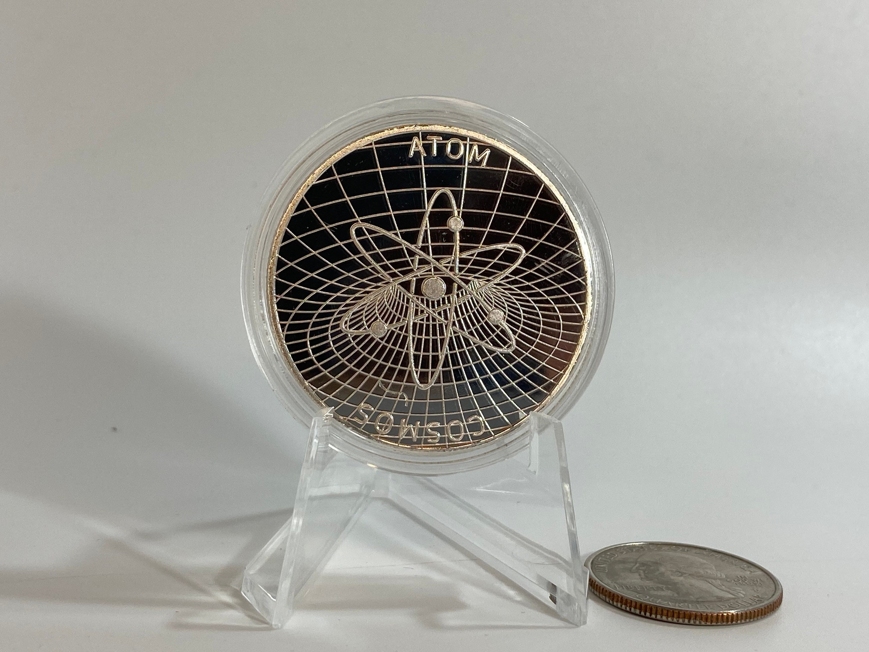 COSMOS COIN, ATOM Coin, Crypto-monnaie Commémorative Collectors Coin - Fer  avec placage or/argent - Etsy Canada