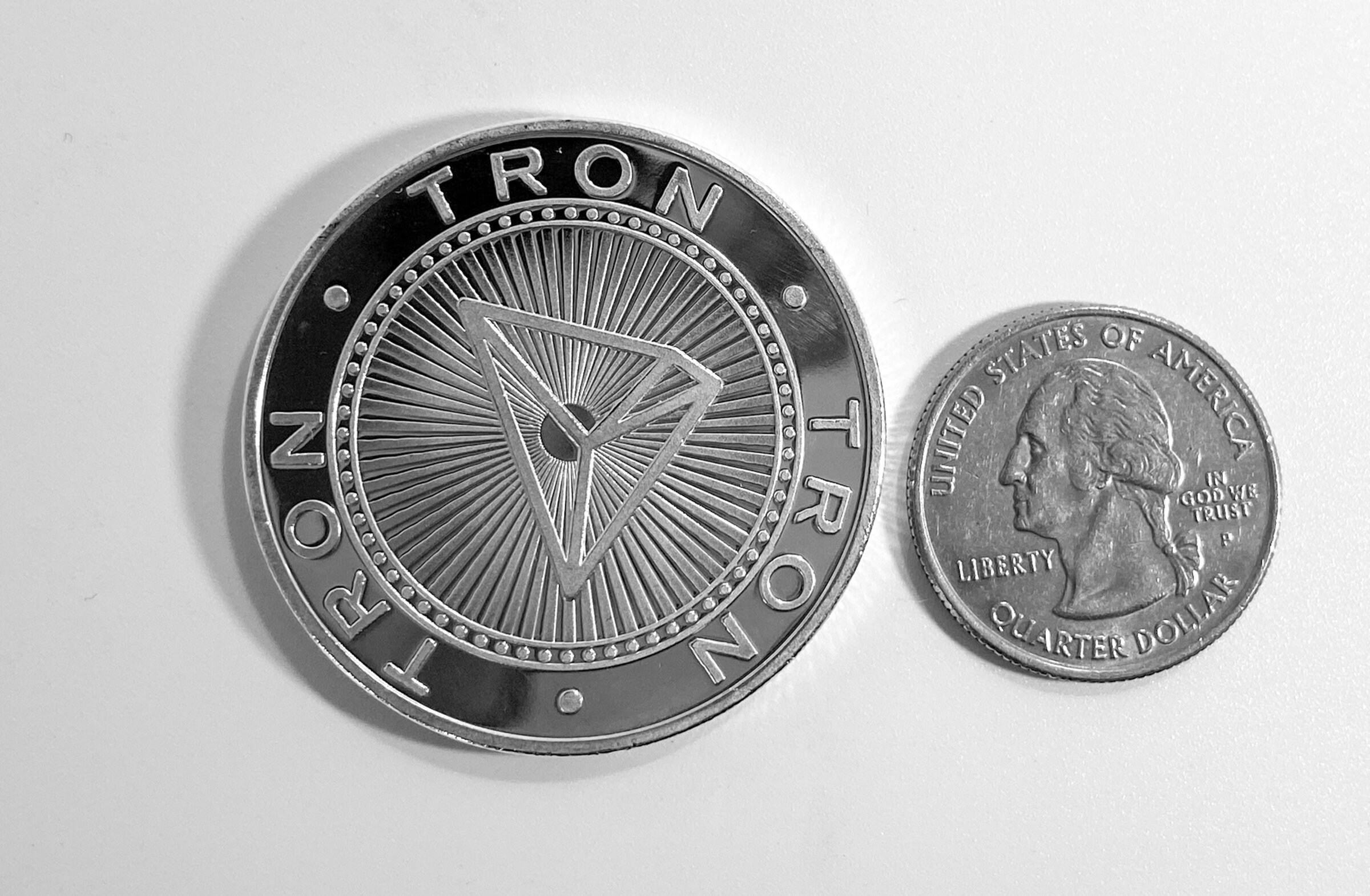 TRON COIN, TRX Coin, Tron Coin, Crypto-monnaie Commémorative Collectors  Coin - Fer avec placage or / argent - Etsy France
