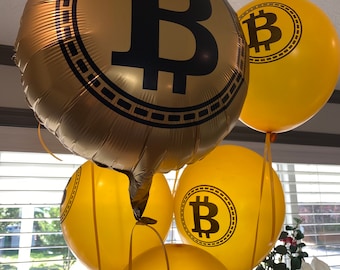 Bitcoin Mylar Balloons, Bitcoin Balloon, Bitcoin Party,  Bitcoin Gift, Bitcoin Decoration, Crypto Culture, Bitcoin Coin, Bitcoin Birthday