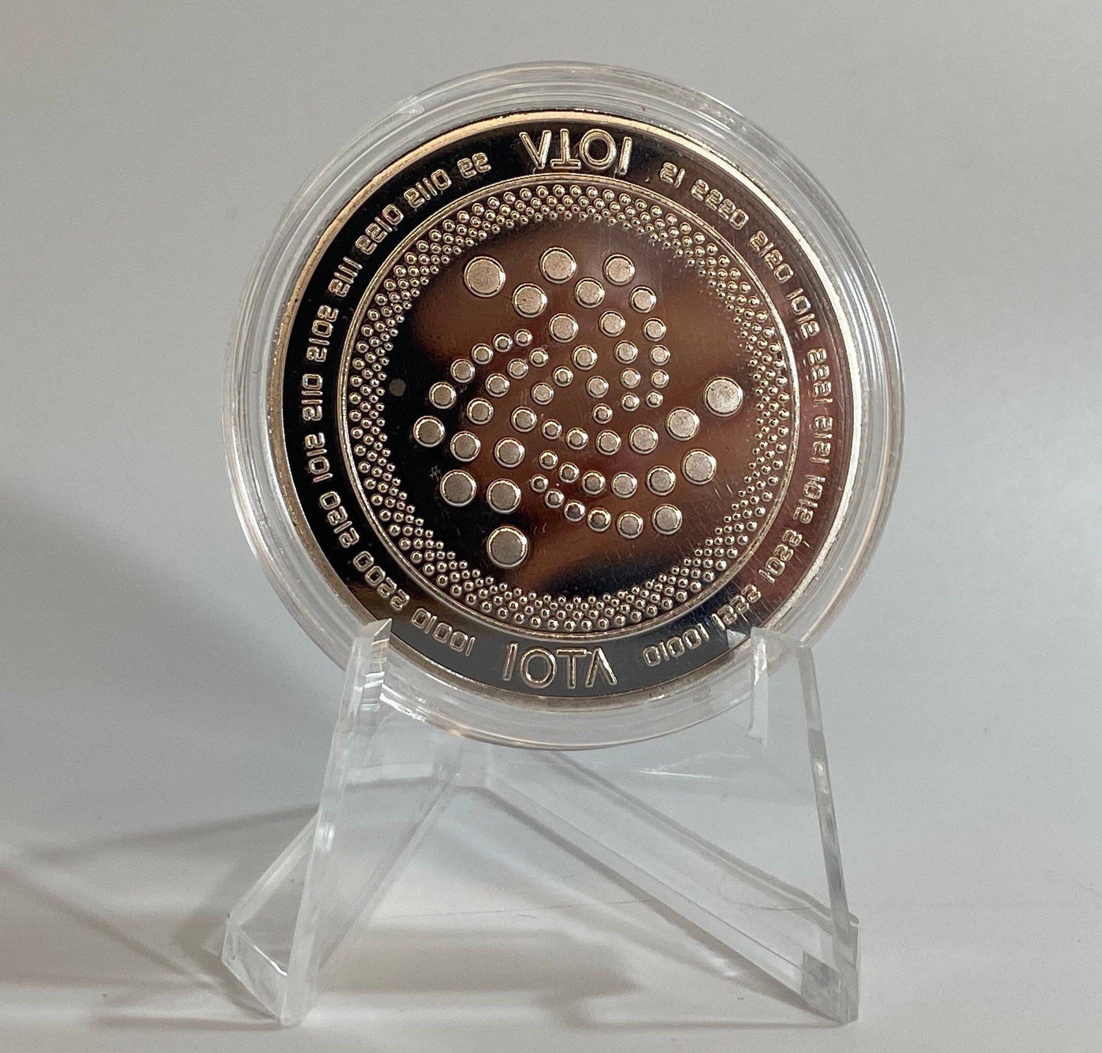 IOTA コイン、暗号通貨記念コレクターコイン - 金/銀メッキ鉄 - Etsy 日本