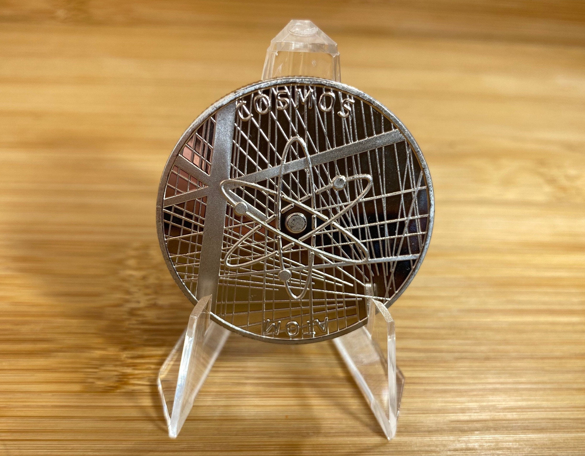 COSMOS COIN, ATOM Coin, Crypto-monnaie Commémorative Collectors Coin - Fer  avec placage or/argent - Etsy Canada