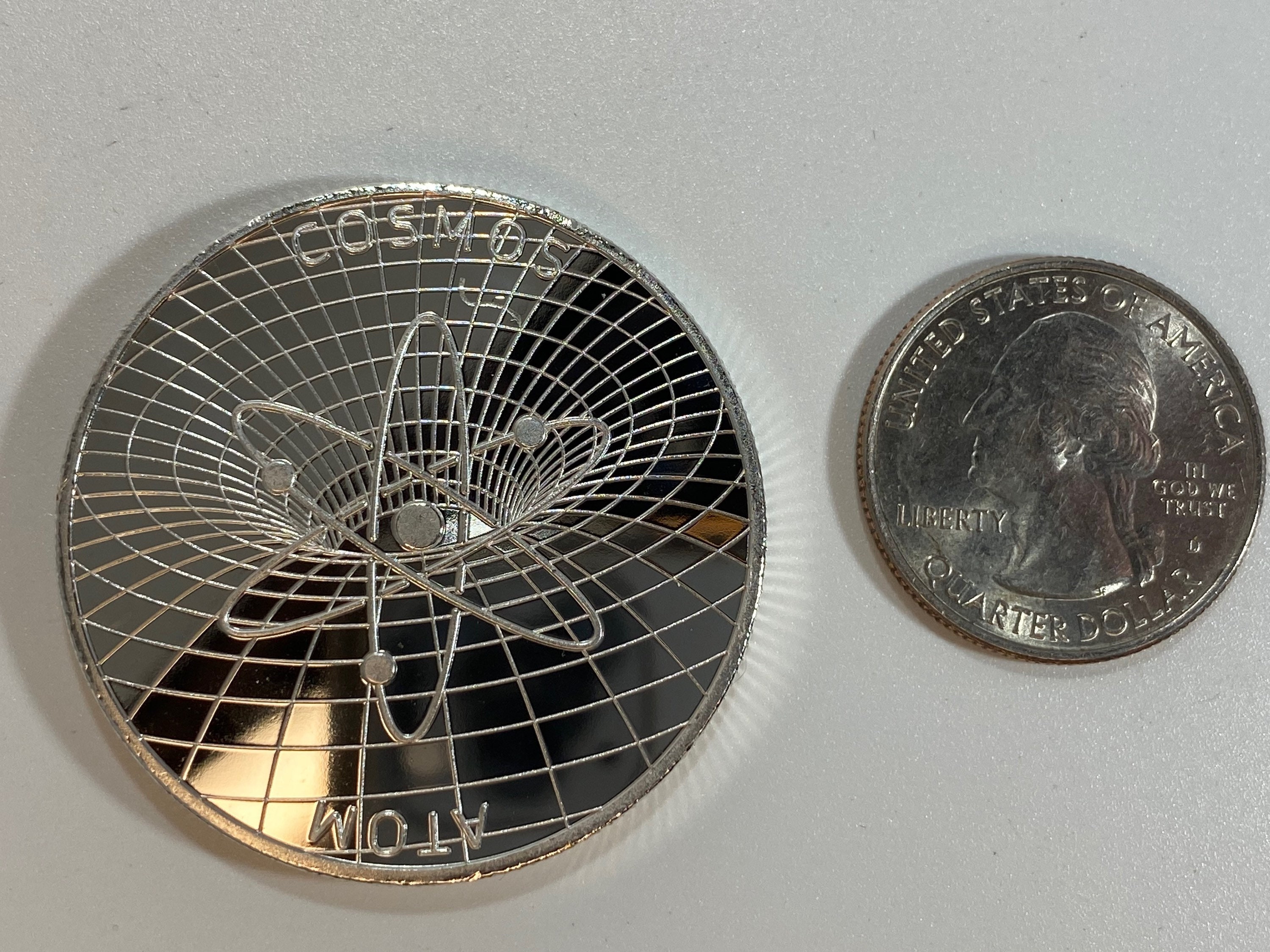 COSMOS COIN, ATOM Coin, Crypto-monnaie Commémorative Collectors Coin - Fer  avec placage or/argent - Etsy Canada