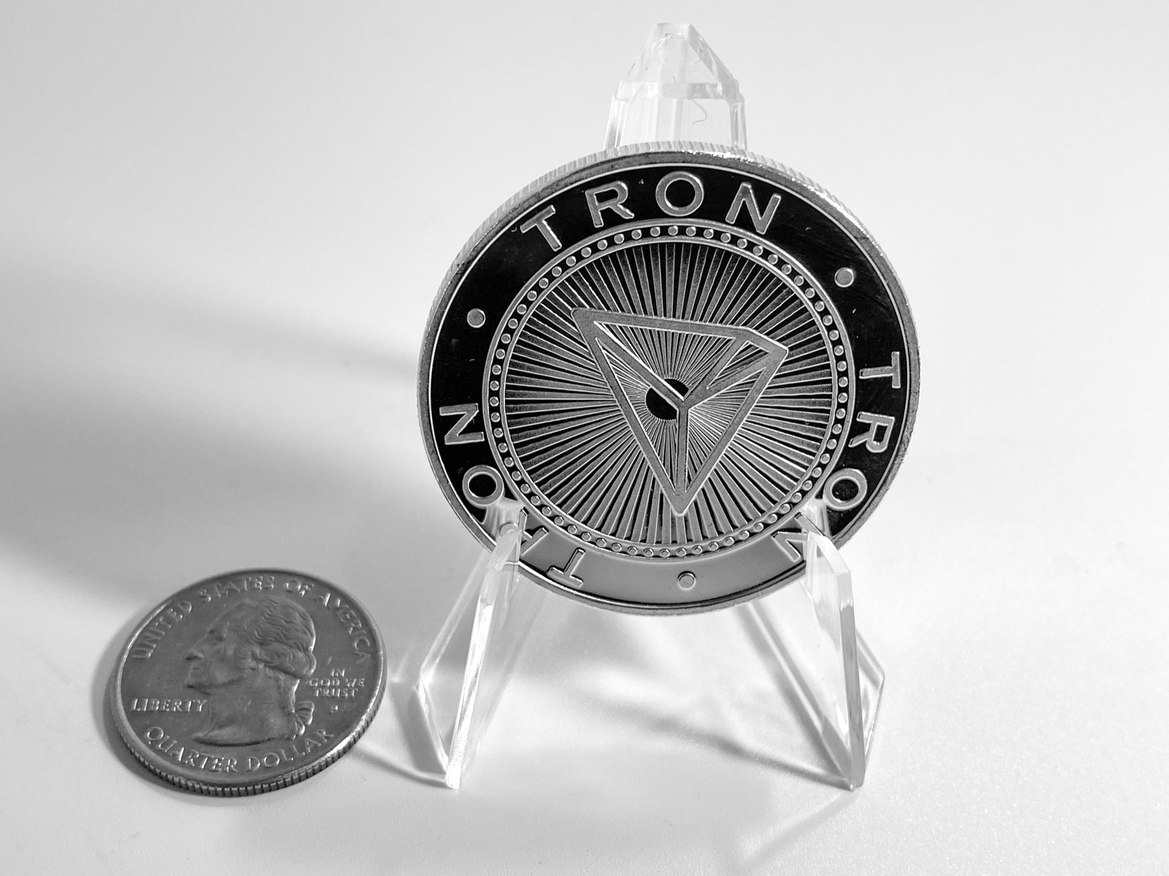 TRON COIN, TRX Coin, Tron Coin, Crypto-monnaie Commémorative Collectors  Coin - Fer avec placage or / argent - Etsy France