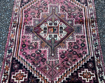Vintage Hand-knotted Oriental Rug -  5’X3’7”