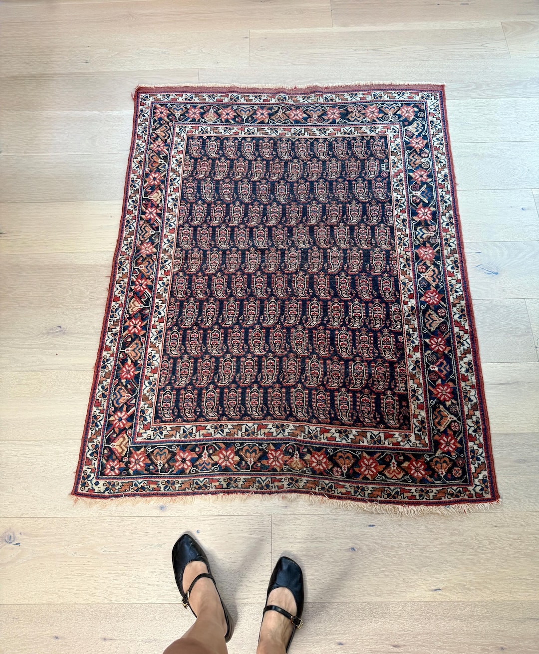 Antique Rug - Hand-knotted Lamb Wool Area Rug - Circa 1920 - 4