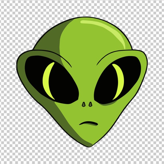 Alien ufo face extraterrestrial svg/alien clipart/alien -  Portugal