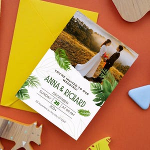Florale Hochzeitseinladung zum Ausdrucken | Sofortiger Download Digitales Produkt | Boho Einladung Vorlage | Bearbeitbare rustikale Karte | Bearbeitbares Vorlagenset