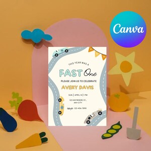 Invitación digital editable para fiesta / Plantilla de descarga instantánea / Invitación de cumpleaños imprimible / Diseño de tarjeta de evento personalizado