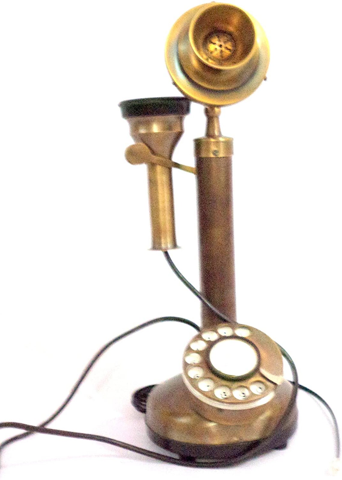 Vintage Candlestick Phone Rotary Dial Home Office Decor Etsy