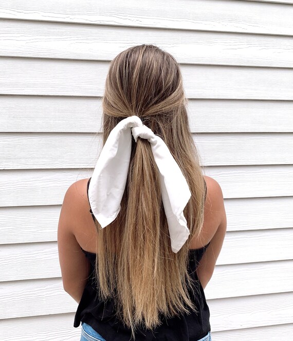 White Hair Scarf