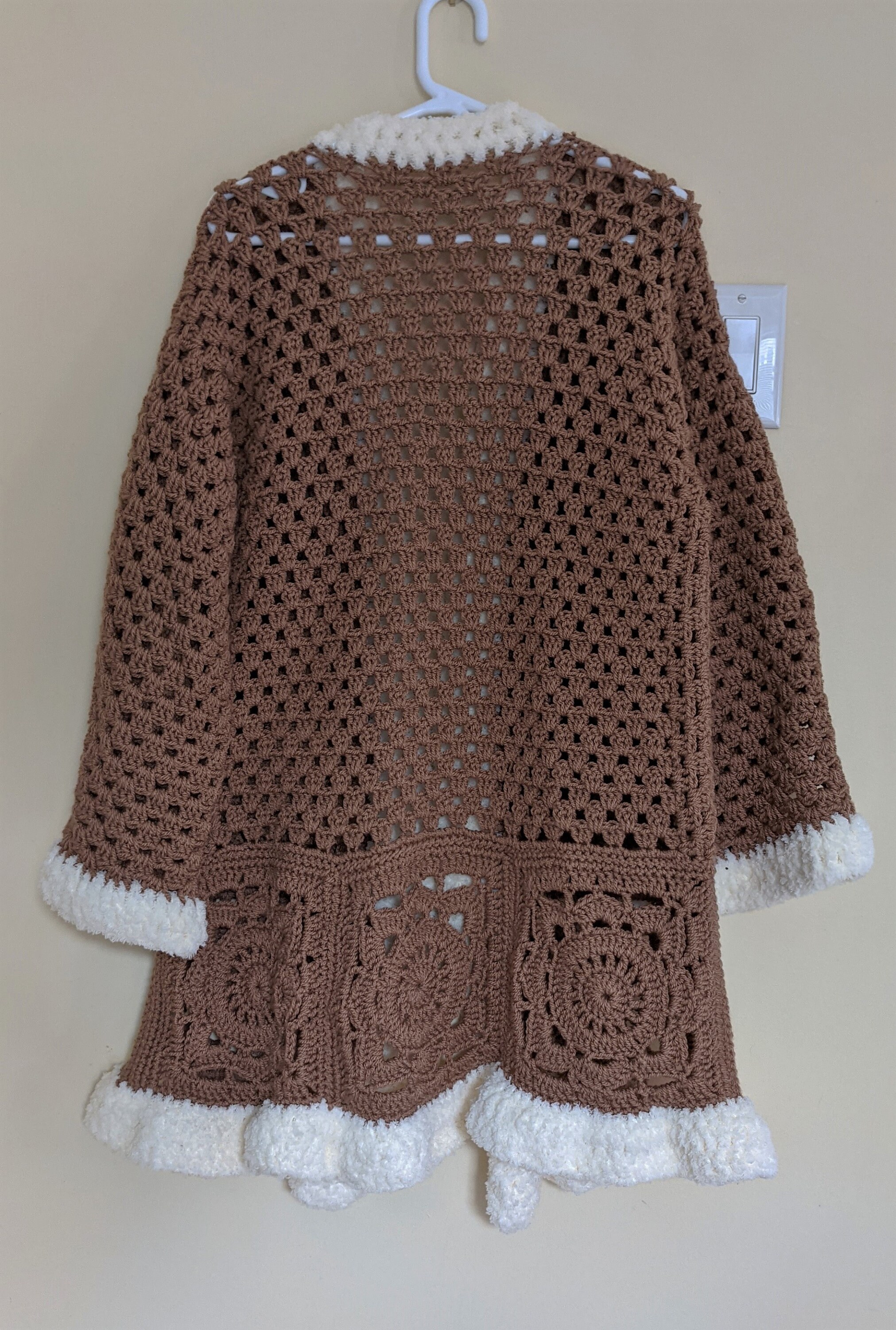 Electric Ladyland Tan Penny Lane / Afghan Coat Style Crochet