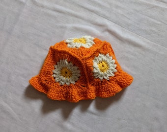 Sombrero de pescador floral Grandma Sunburst