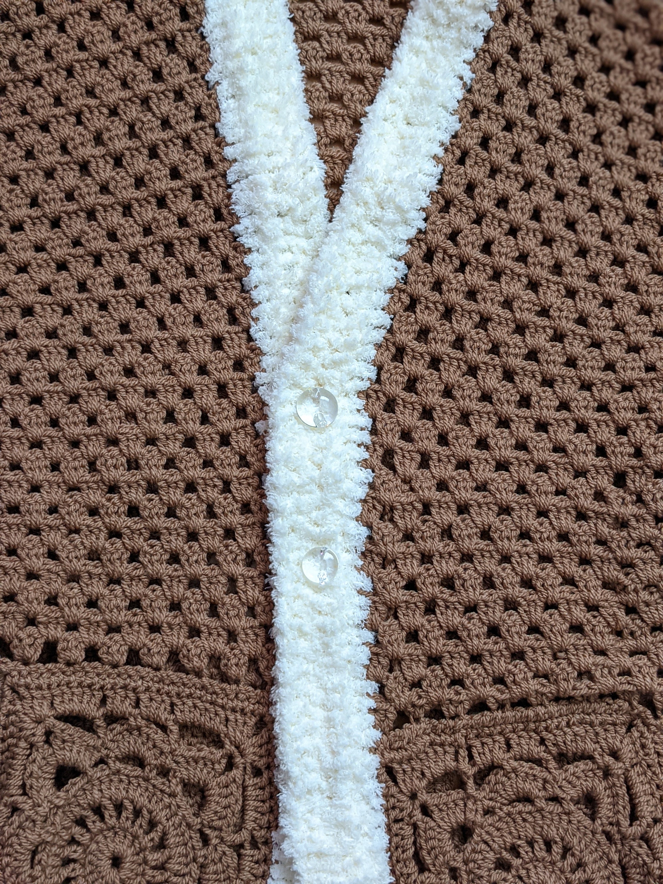 Electric Ladyland Tan Penny Lane / Afghan Coat Style Crochet