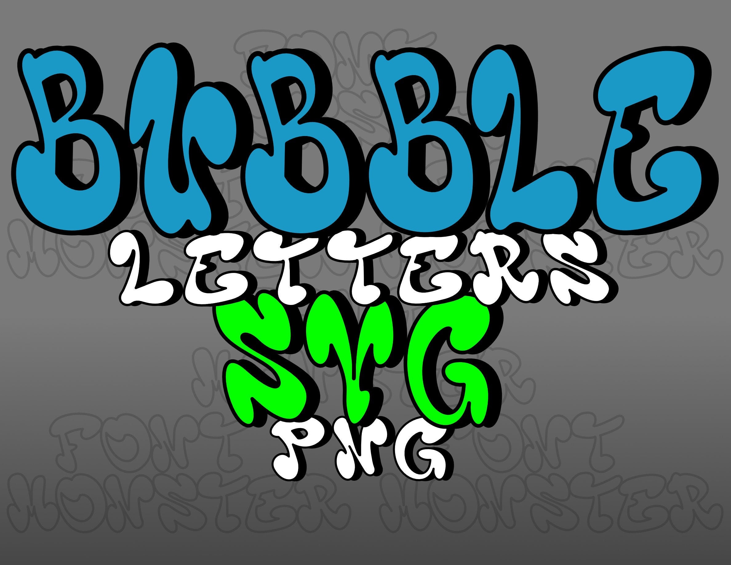 bubble letters alphabet graffiti t