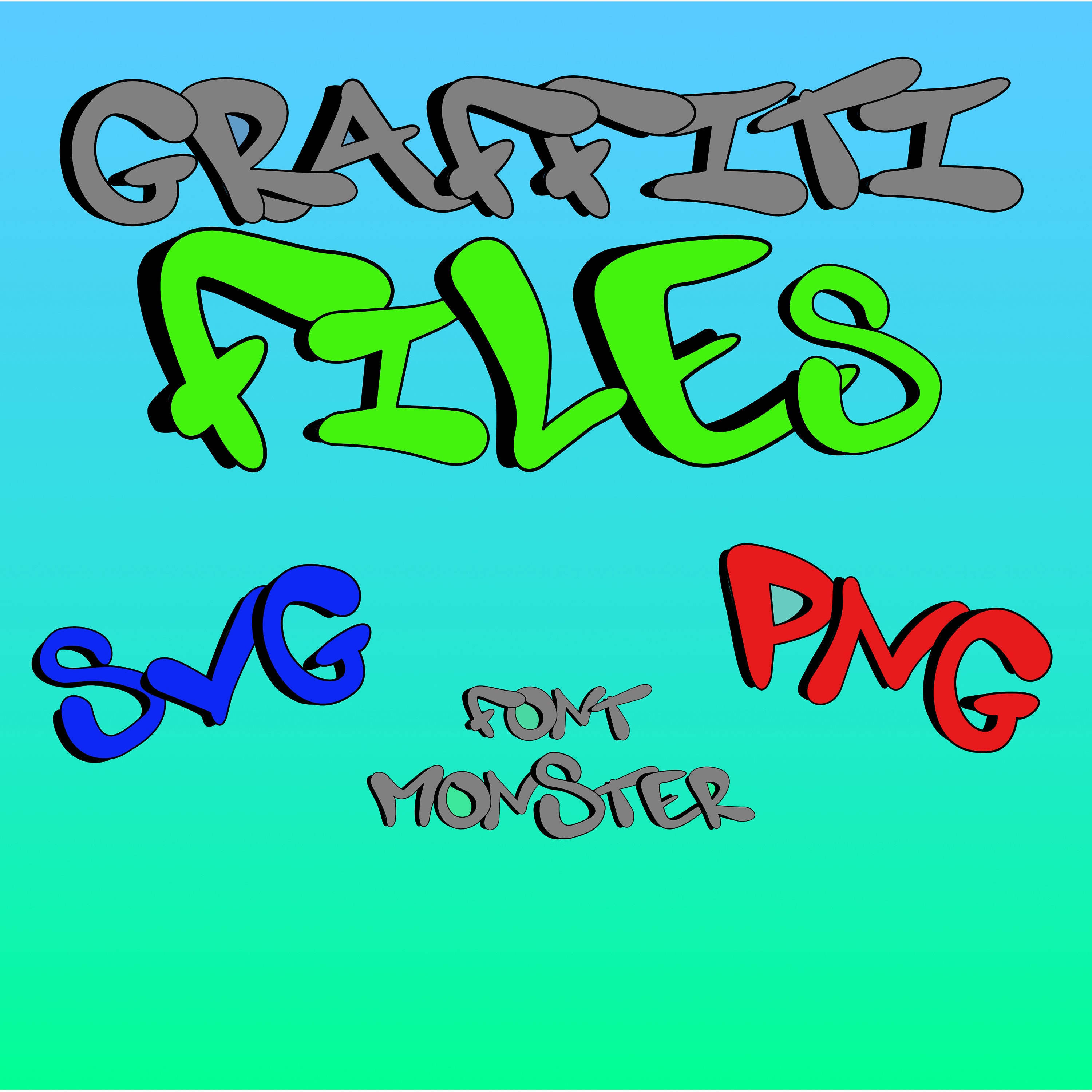 Graffiti Urban Style Font Alphabet Bubble Letters Files SVG - Etsy