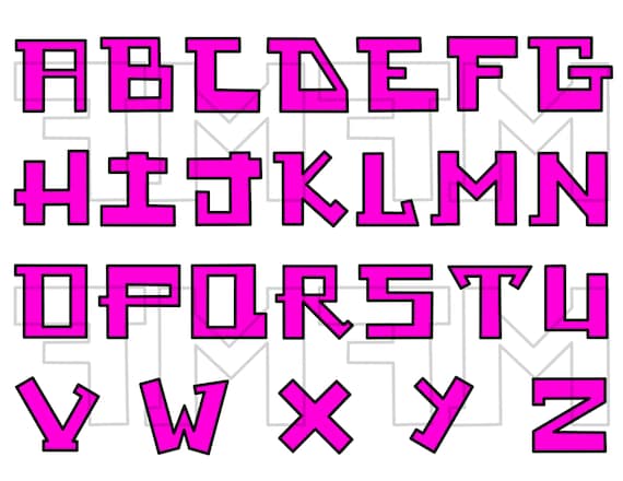 Graffiti Block Letter Font