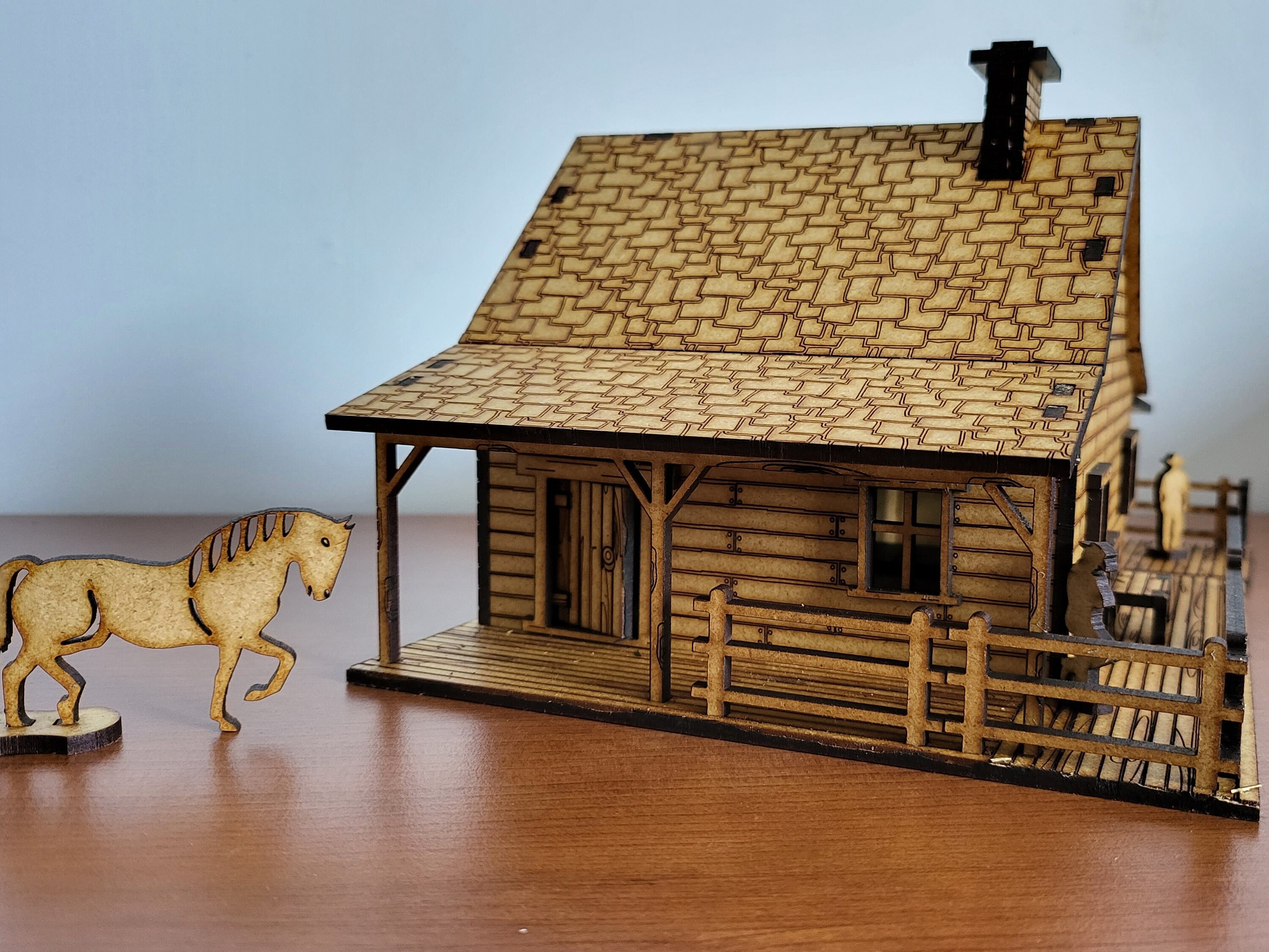 Laser Files Wild West House SVG | Dxf | LBRN | XCS | Scaled for ...