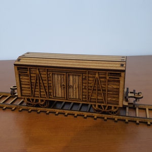 Wild West Freight Wagon + Rails: Files for Laser Cut (28mm-34mm Scale ...