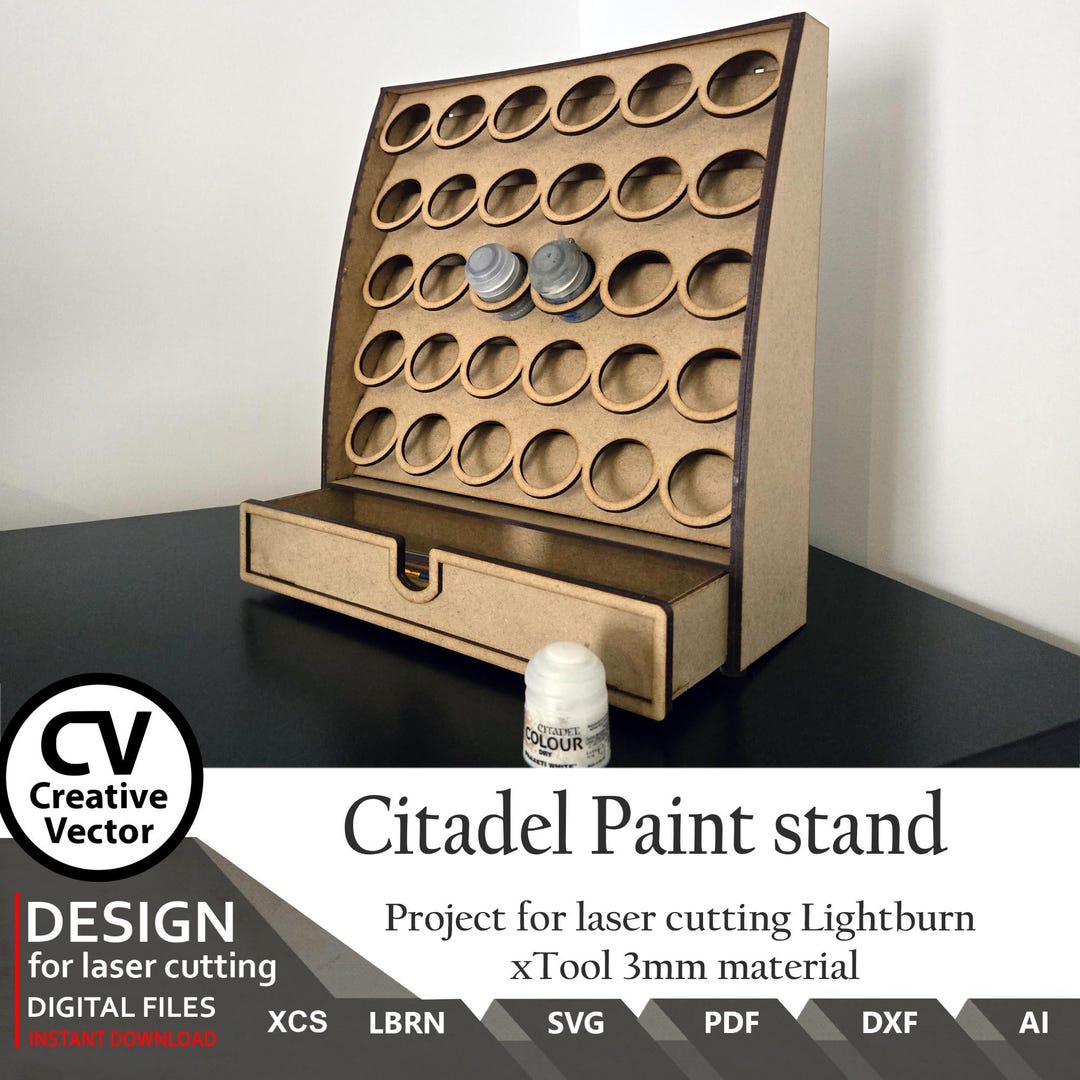 files-for-laser-cut-paints-holder-with-drawer-svg-xcs-dxf-for-citadel