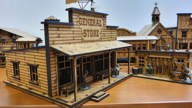 Wild West General Store project for laser cutting xtool lightburn files for laser