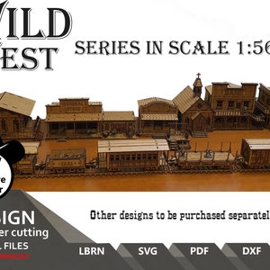 Wild West General Store project for laser cutting xtool lightburn files for laser