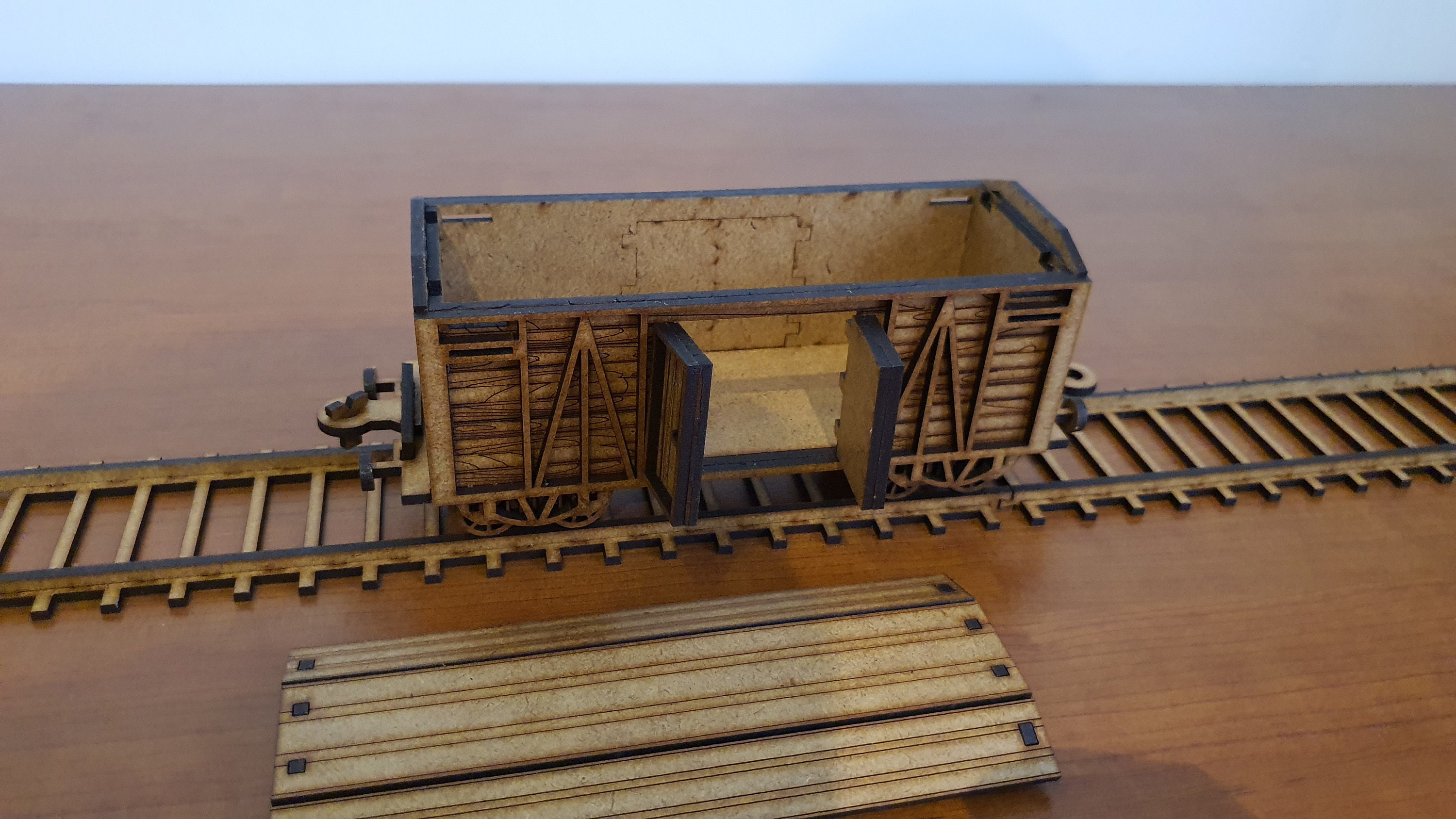 Wild West Freight Wagon + Rails: Files for Laser Cut (28mm-34mm Scale ...