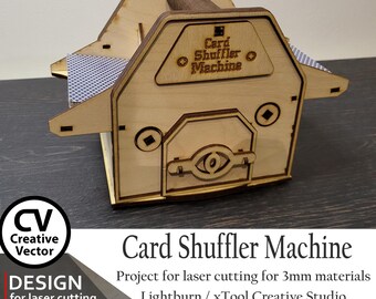 Card Shuffler Machine Files for Laser Cut: SVG, XCS, DXF Lightburn Xtool - Etsy Card Shuffler Machine Files for Laser Cut: SVG, XCS, DXF Lightburn Xtool - Etsy