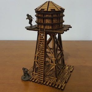 Wild West Water Tower Files for Laser Cut : 28-34mm Scale (digital ...