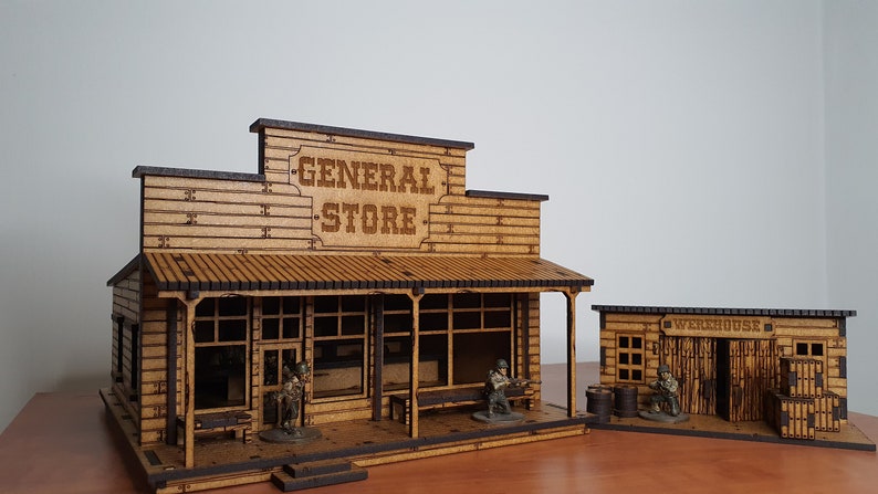 Wild West General Store project for laser cutting xtool lightburn files for laser
