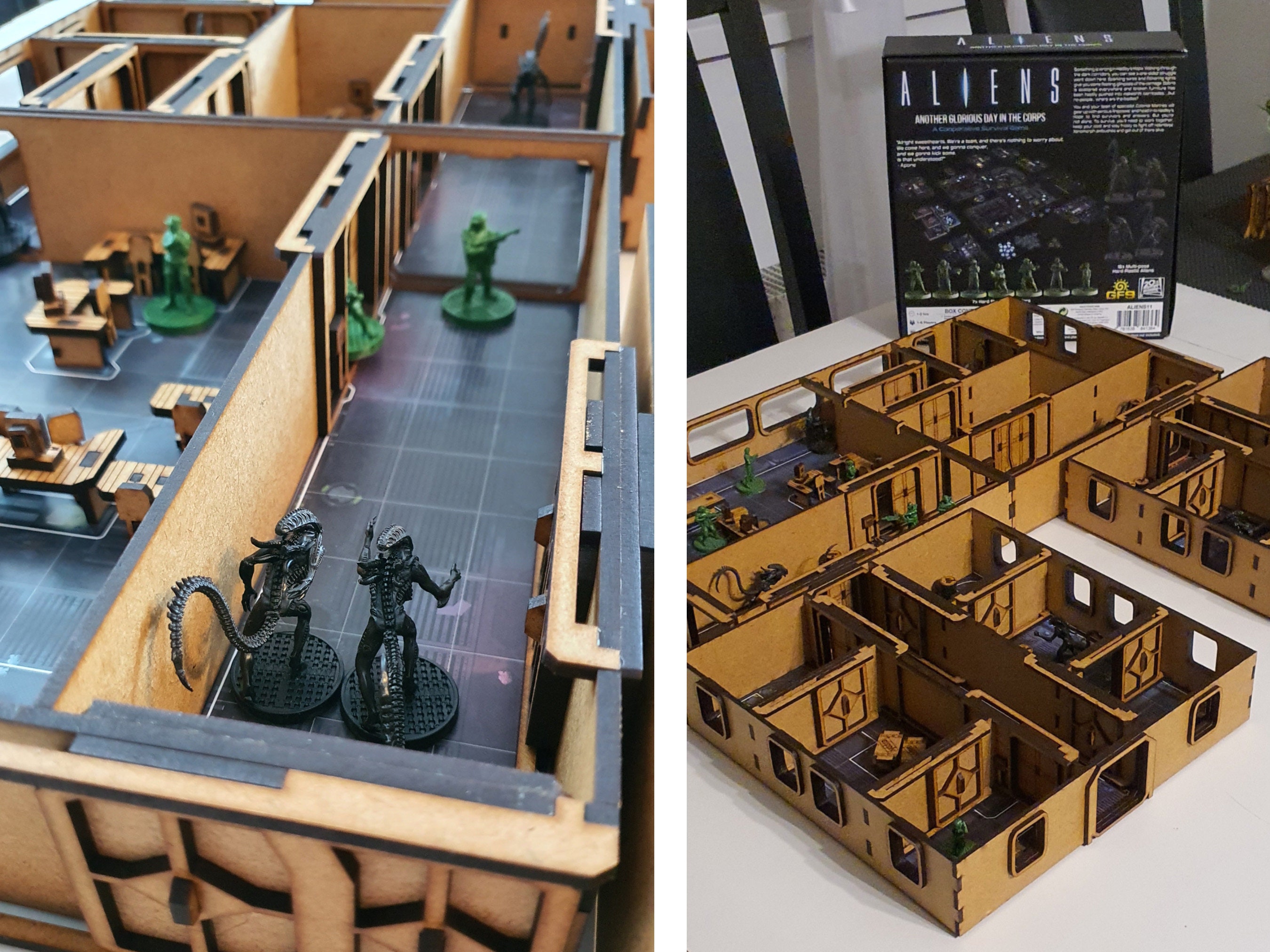 Files for Laser Cutting Aliens Board Game 3D Scenery SVG DXF XCS Lbrn ...