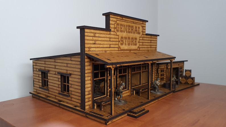 Wild West General Store project for laser cutting xtool lightburn files for laser