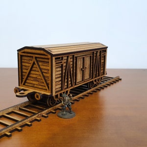 Wild West Freight Wagon + Rails: Files for Laser Cut (28mm-34mm Scale ...