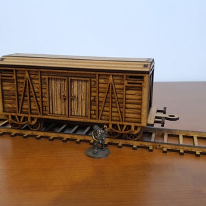 Wild West Freight Wagon + Rails: Files for Laser Cut (28mm-34mm Scale ...