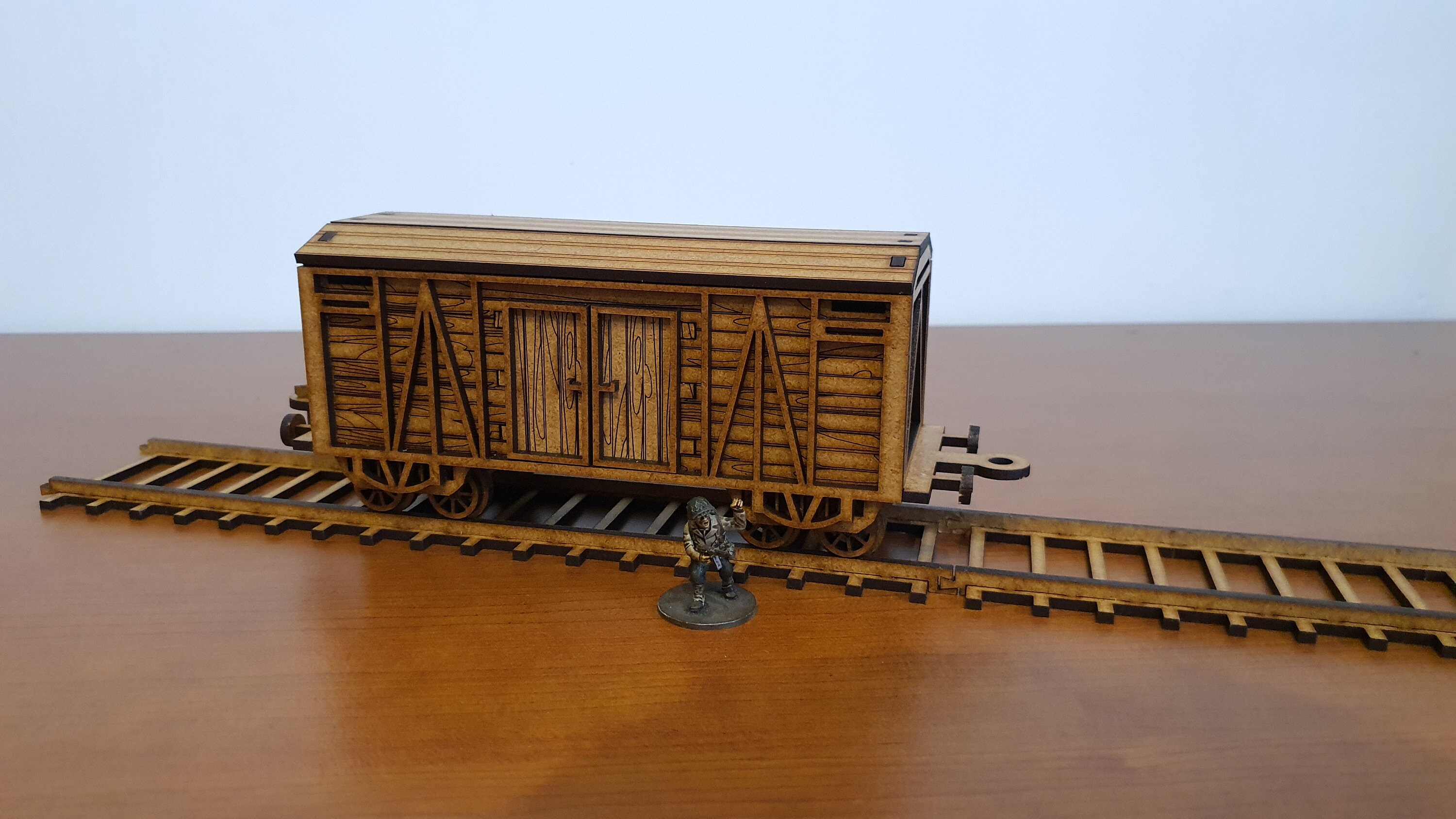 Wild West Freight Wagon + Rails: Files for Laser Cut (28mm-34mm Scale ...