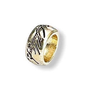 Powerful Golden Plated Ring Charm Pandora