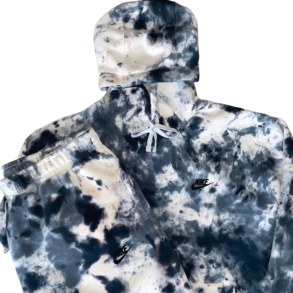 Nike Tie Dye Sweatshirt & Sweatpants Set Crewneck or Hoodie Etsy
