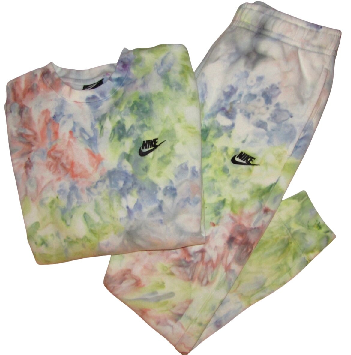 Nike Tie Dye Sweatshirt Crewneck / Hoodie Authentic | Etsy