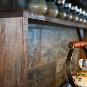 Étagère de 5,5 po. de profondeur | Étagère à épices pour poêle | Étagère au-dessus de la cuisinière | Étagère de plan de travail | Gain de place | | Étagère à épices en bois | Cadeau