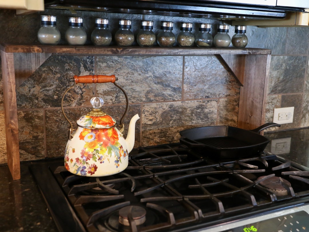 Stove Top Rack Stove Spice Rack Over the Stove Shelf Countertop Shelf