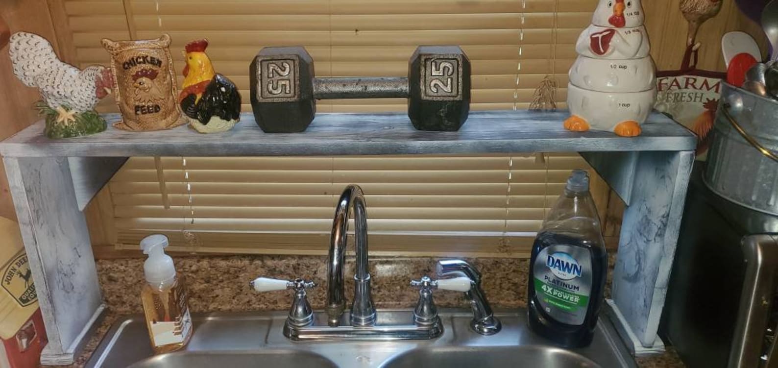 Kitchen Sink Shelf Over The Sink Shelf Space Saving Shelf Etsy