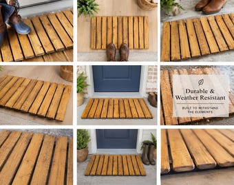 18" wide Doormat | Handmade Wooden Door mat | welcome mat | outdoor door mat | inside door mat | housewarming gift | Patio door mat
